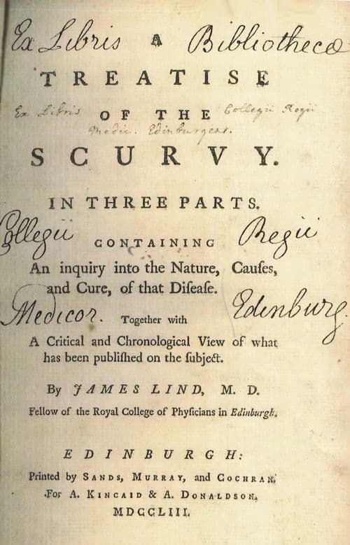 James Lind and Scurvy: 1747-1795