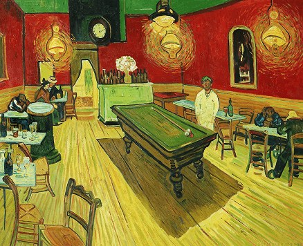 "The Night Café" by Vincent van Gogh (1888)